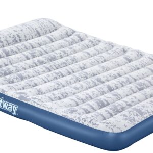 Bestway Fashion Flock Luftmadras med indbygget AC Pumpe 203 x 152 x 30cm