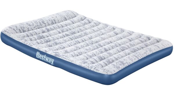 Bestway Fashion Flock Luftmadras med indbygget AC Pumpe 203 x 152 x 30cm